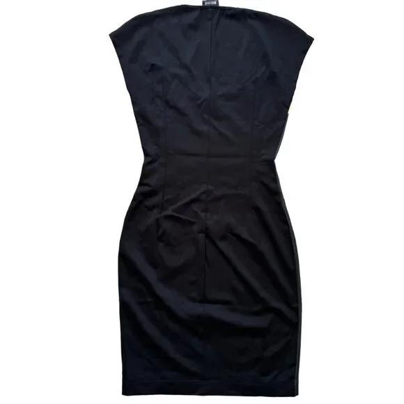 NWT Just Cavalli Bodycon Graphic Print Palm Tree Knee Length Dress Size 42 - Picture 5 of 13